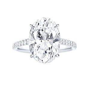 💞Crystal Pure Big Oval Zircon Thin Wedding Clear Rings for Women,MARR9177